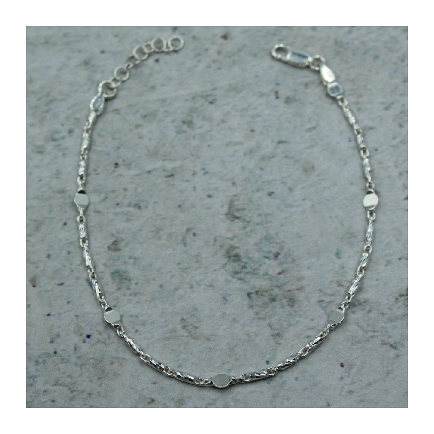 Pulsera Plaquitas Unisex Plata .925 “Elegancia”