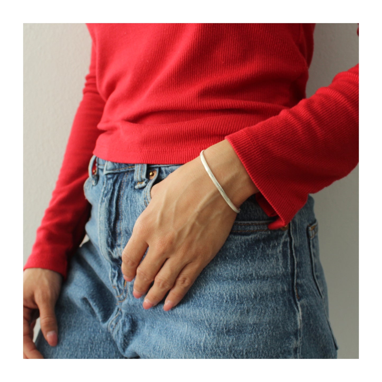 Pulsera Panza de Víbora Unisex Plata .925 “Reflejo”