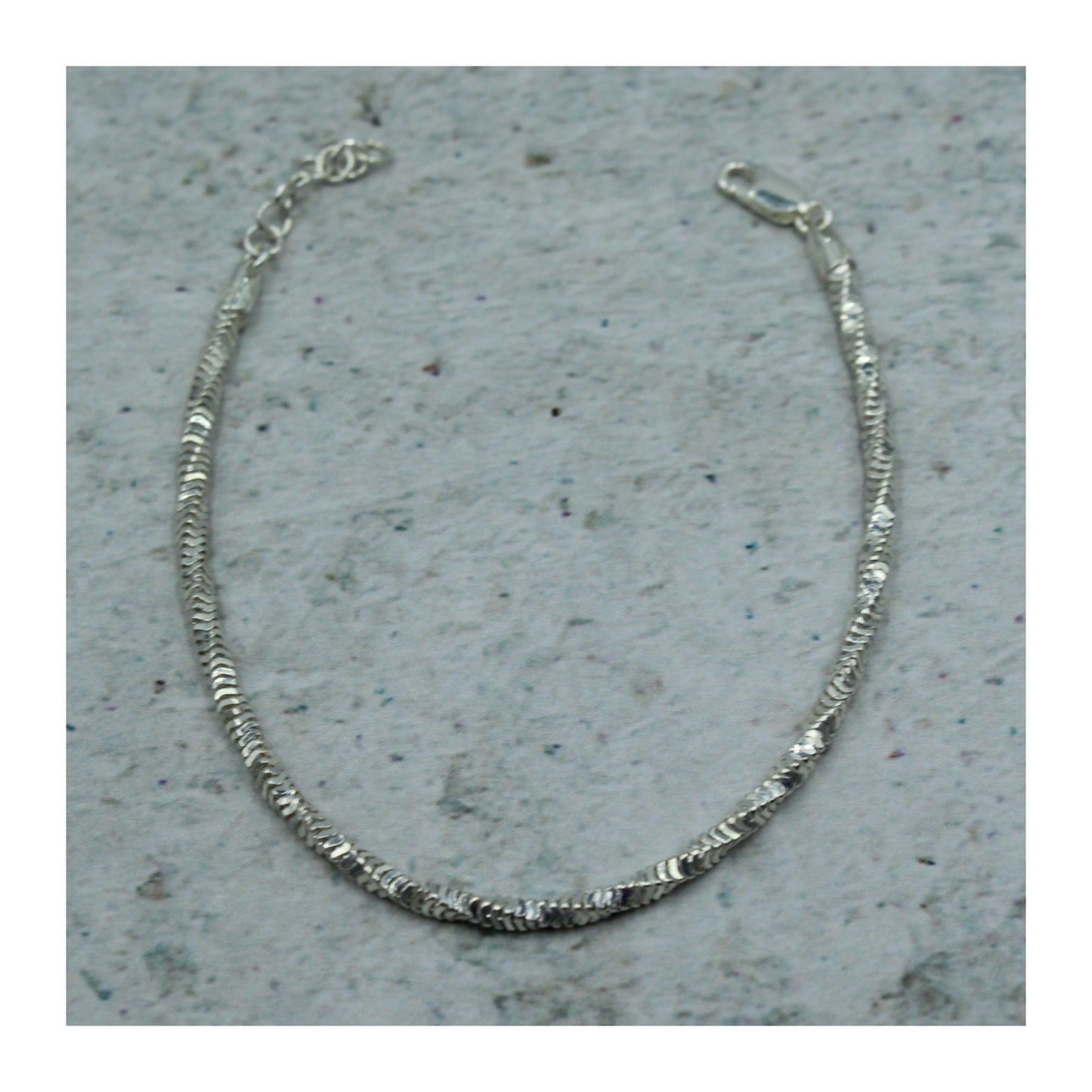 Pulsera Torsal Espiga Unisex Plata .925 “Sutileza”