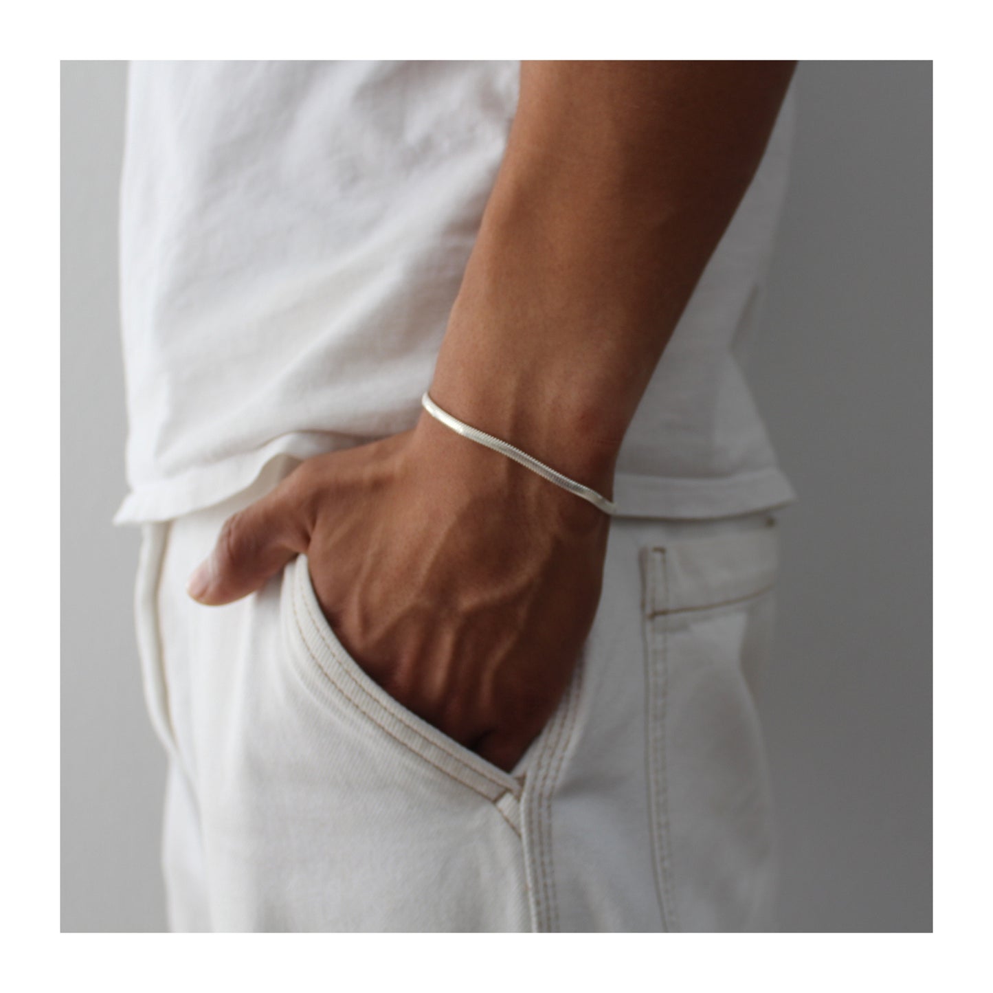 Pulsera Panza de Víbora Unisex Plata .925 “Reflejo”