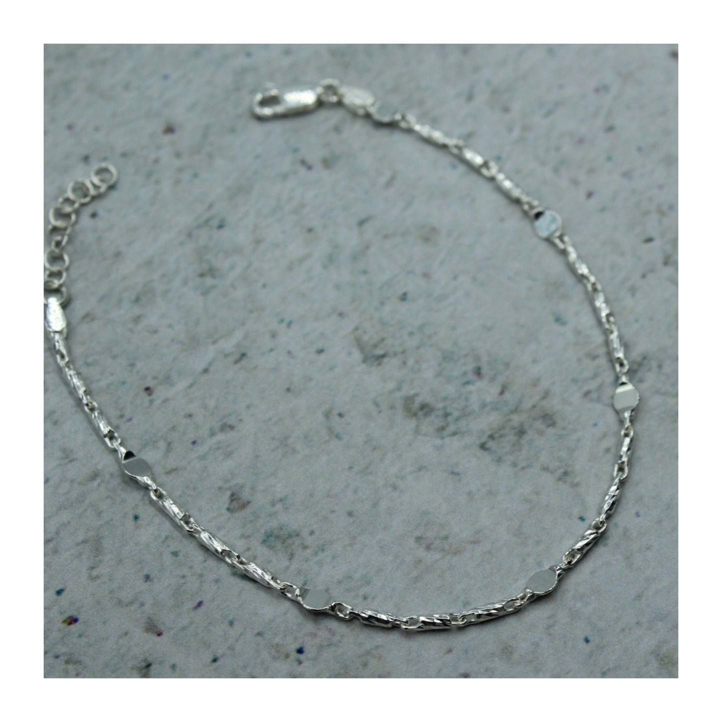 Pulsera Plaquitas Unisex Plata .925 “Elegancia”
