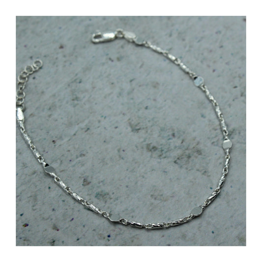 Pulsera Plaquitas Unisex Plata .925 “Elegancia”