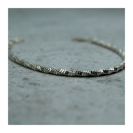 Pulsera Torsal Espiga Unisex Plata .925 “Sutileza”
