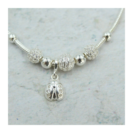 Pulsera de plata .925 Catarina “Suerte y Elegancia” con circonias brillantes