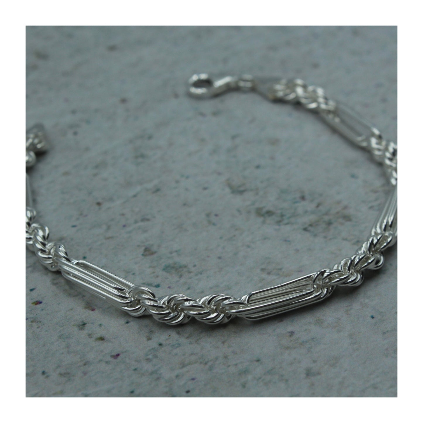 Pulsera Fígaro Unisex Plata .925 “Estilo”