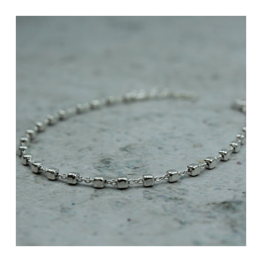 Pulsera Cubos Plata .925 “Brillo”