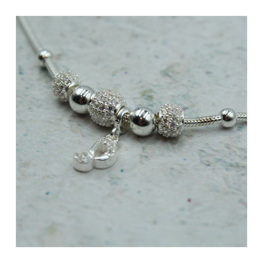 Pulsera de plata .925 Nota Musical “Melodía Brillante” con circonias