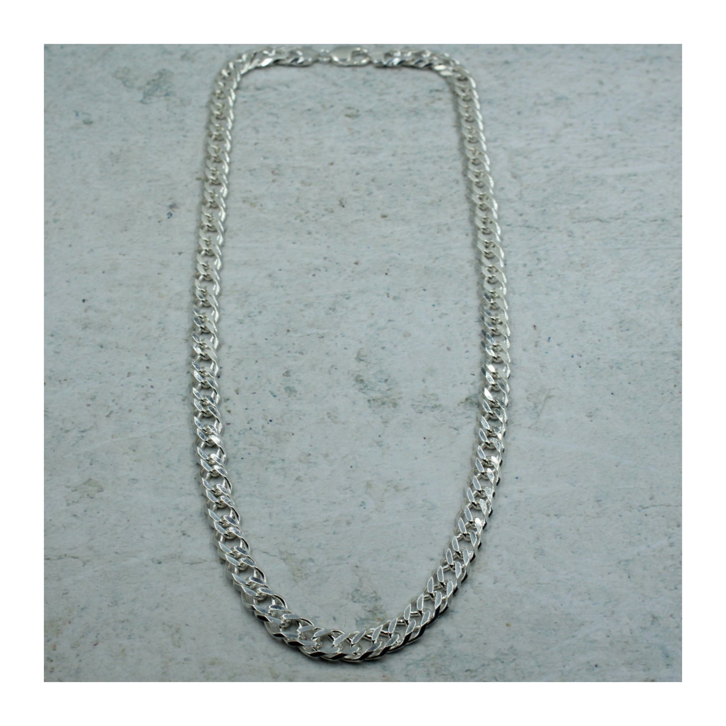 Cadena Cubana Doble Plata .925 “Fortaleza”