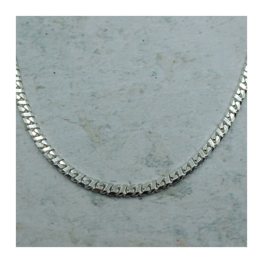 Cadena Barbada Cerrada Unisex Plata .925 “Equilibrio”