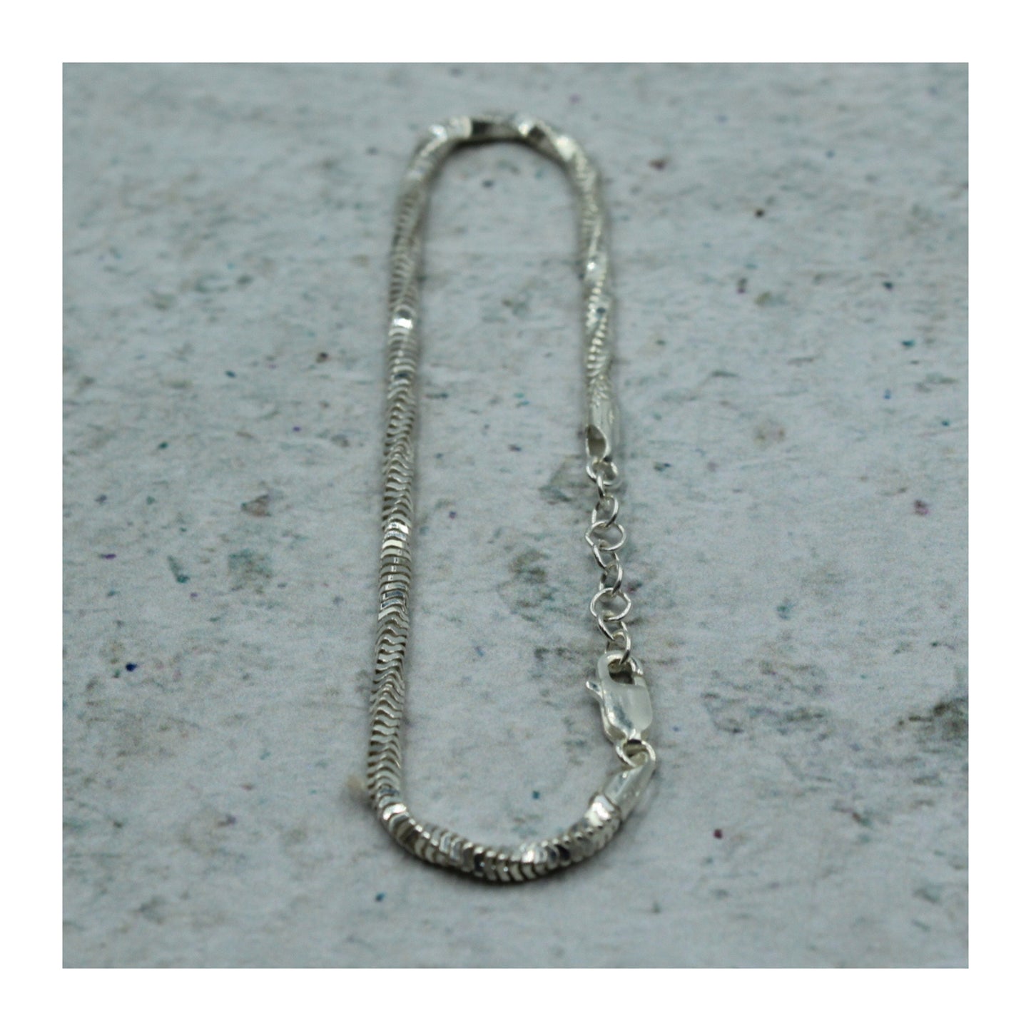 Pulsera Torsal Espiga Unisex Plata .925 “Sutileza”