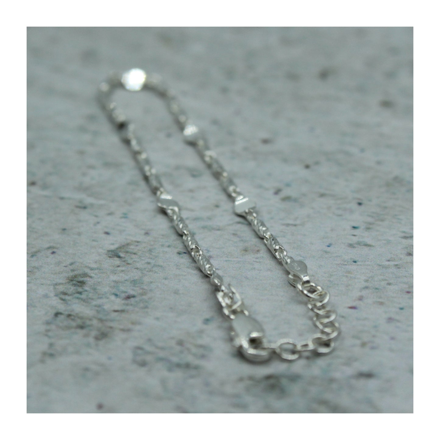 Pulsera Plaquitas Unisex Plata .925 “Elegancia”