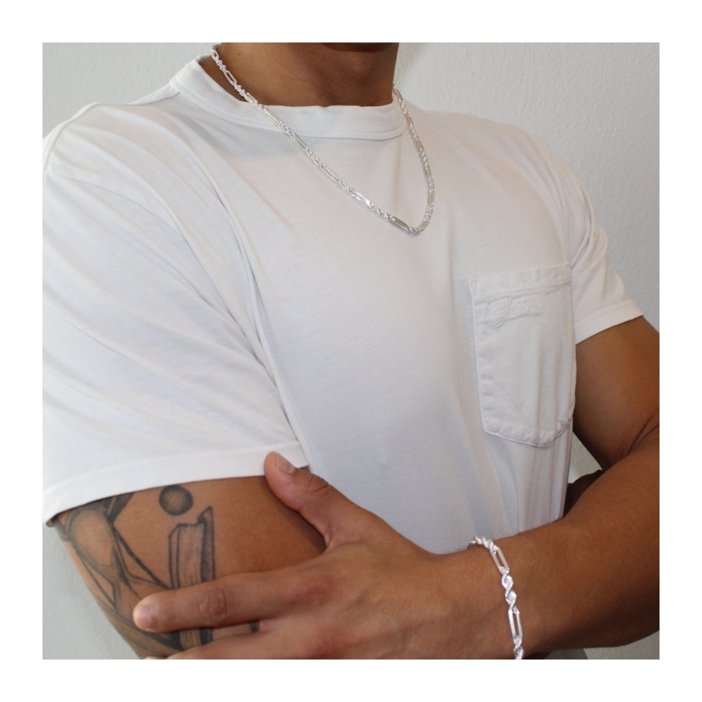 Pulsera Fígaro Unisex Plata .925 “Estilo”