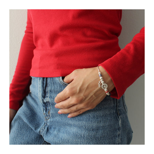 Pulsera de plata .925 “Árbol de la Vida” con circonias brillantes
