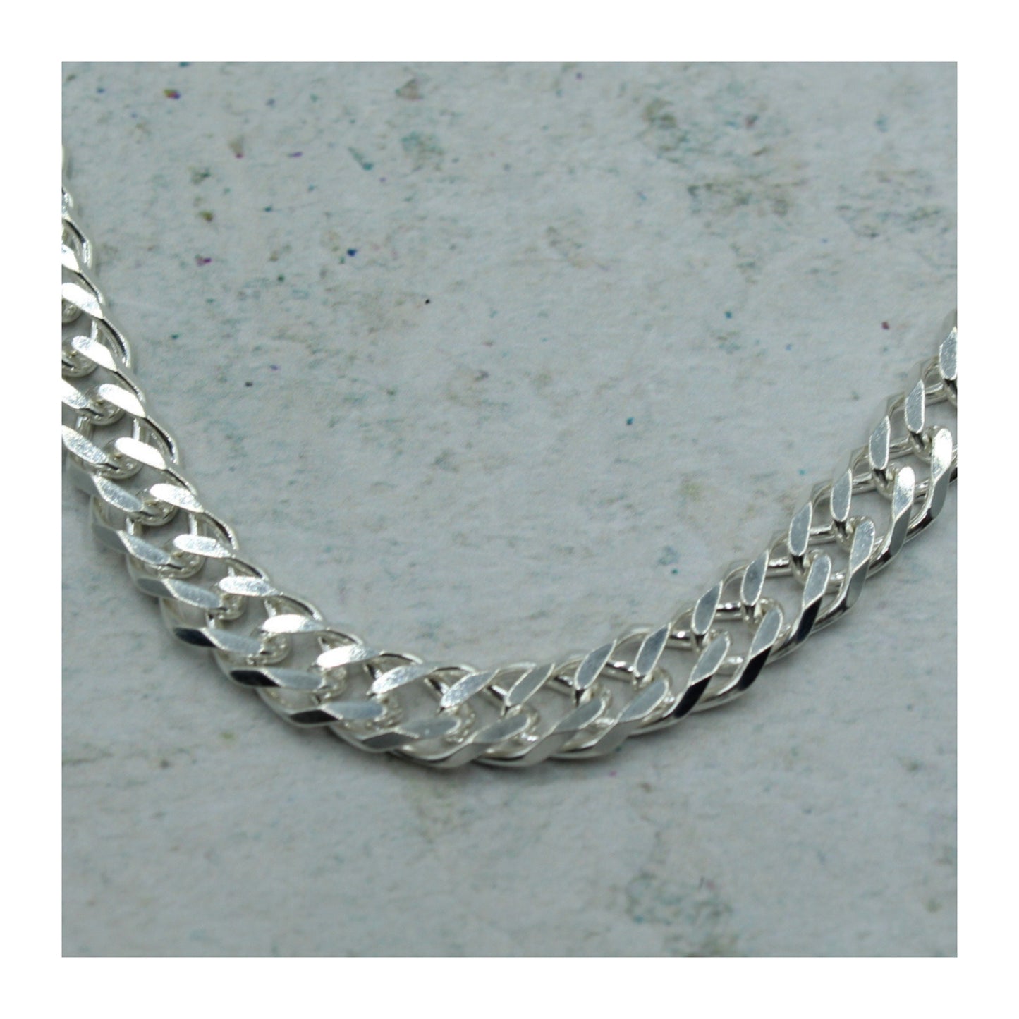 Cadena Cubana Doble Plata .925 “Fortaleza”