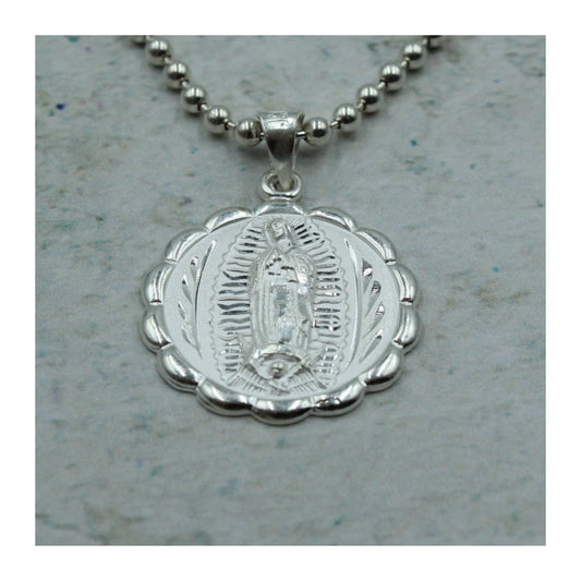 Medalla Virgen de Guadalupe Unisex Plata .925 “Fe”
