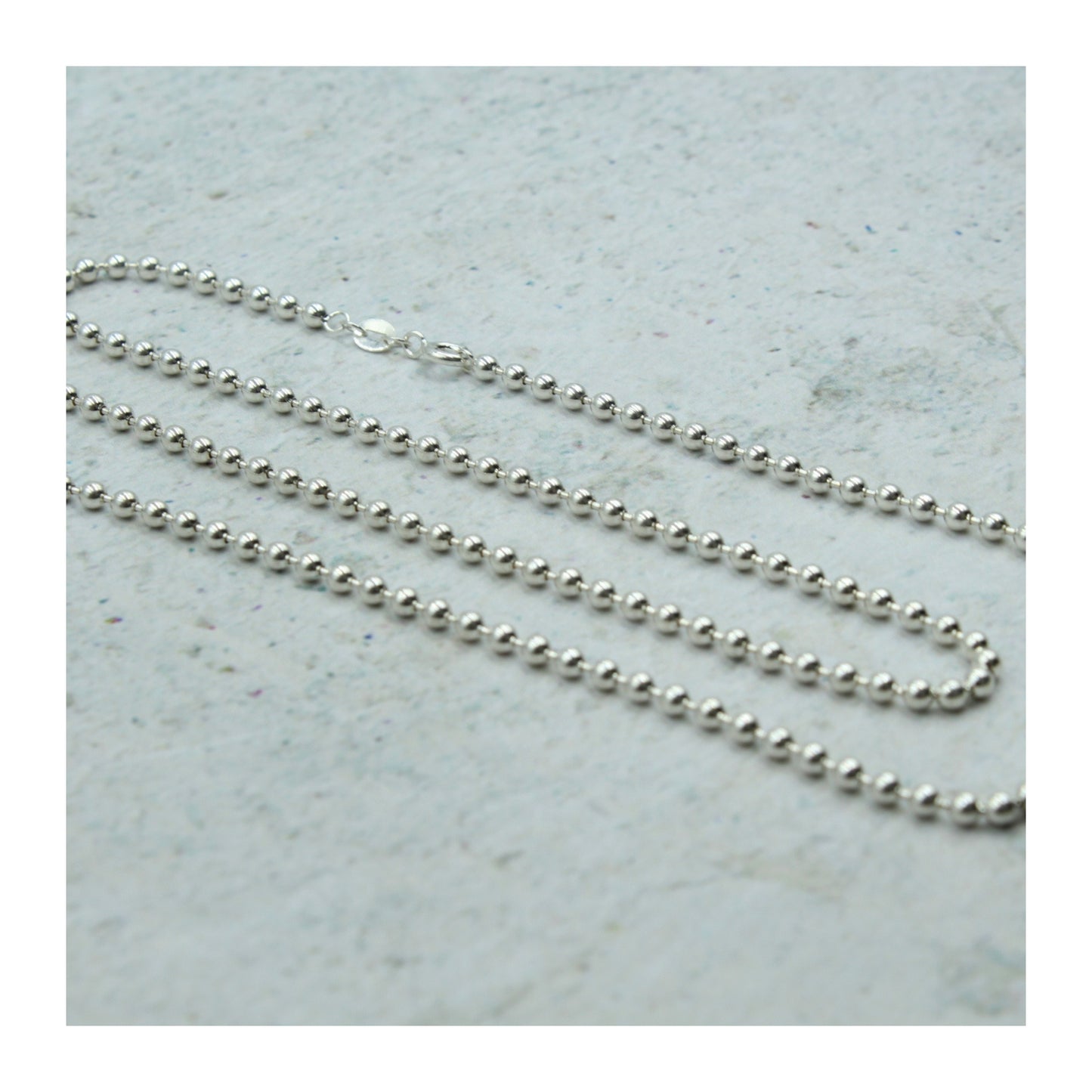 Cadena Bolitas Unisex Plata .925 “Valor”